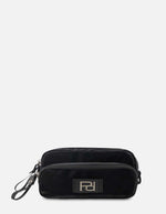 Neceser en textil color negro unisex