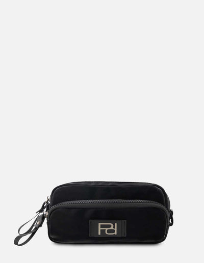 Neceser en textil color negro unisex