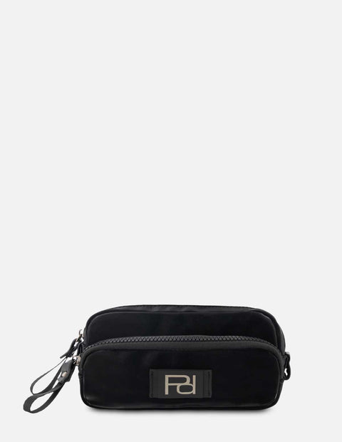 Neceser en textil color negro unisex