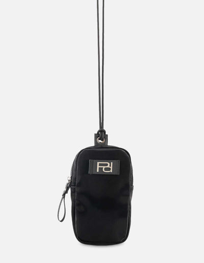 Bolso porta celular en color negro unisex