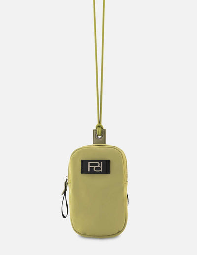 Bolso porta celular en color verde unisex