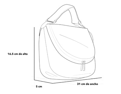 Bolso de hombro de piel color blanco para mujer