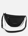 Bolso bandolera de piel color negro para mujer