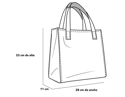 Bolso shopping de piel color caoba para mujer