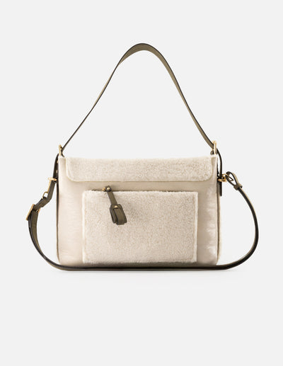 Bolso multifuncional de textil color hielo para mujer
