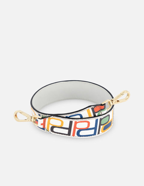 Asa para bolso con logotipo PD multicolor para mujer