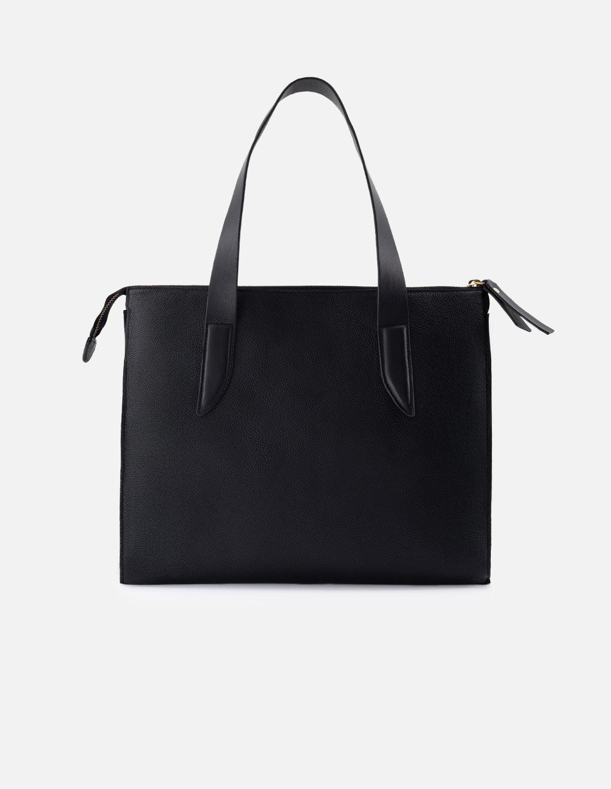 Bolso de hombro de piel bombeada para mujer color negro