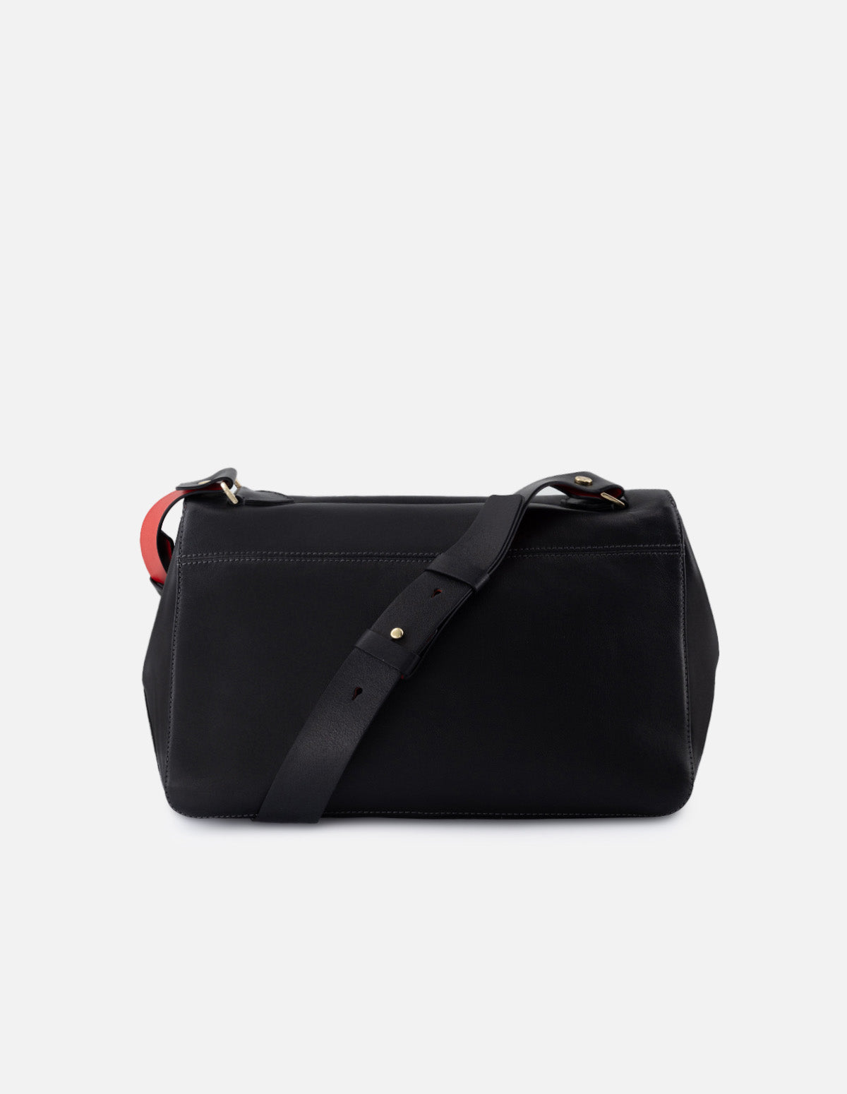 Bolso satchel color de piel color negro para mujer