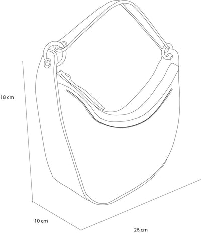 Bolso de hombro color blanco piel vegana para mujer con grabado de piel bombeada