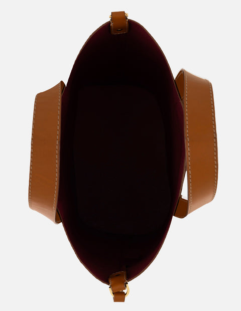 Tote negro piel para mujer con asa y bandolera napa