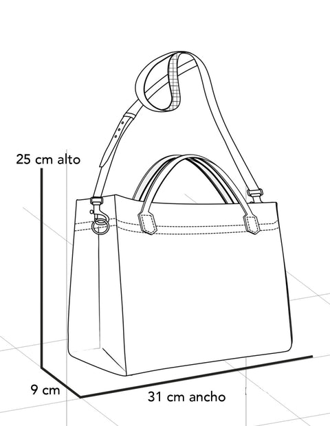 Bolso de hombro negro piel para mujer con cinta napa