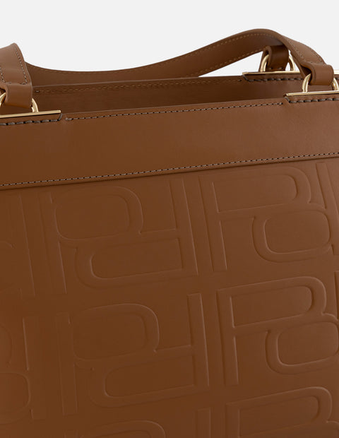 Bolso de hombro cuero piel relieve Pd para mujer con correa larga