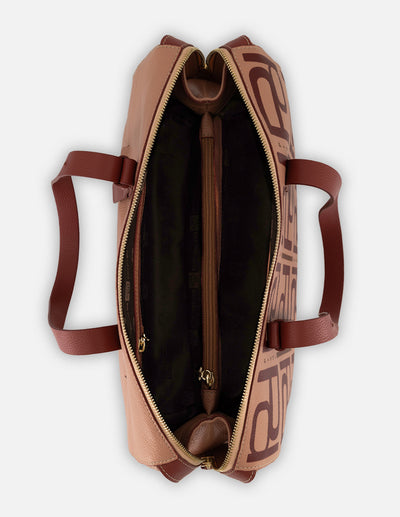 Bolso shopper nube piel para mujer con estampado Pd