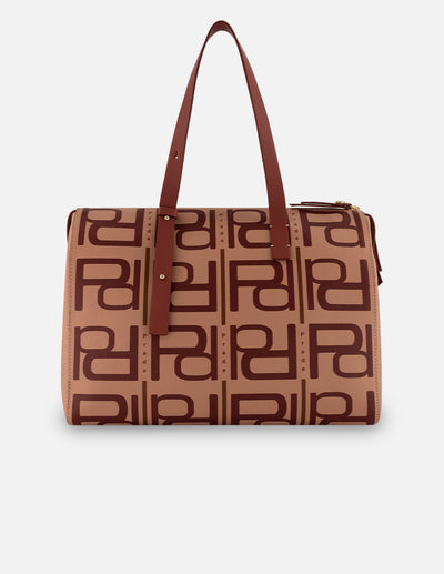 Bolso shopper nube piel para mujer con estampado Pd