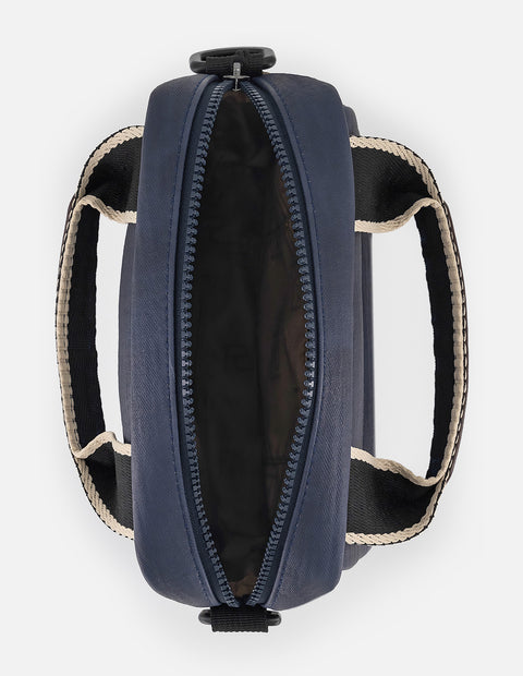 Bandolera azul para hombre con logo Pd grande