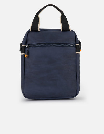 Bandolera azul para hombre con logo Pd grande