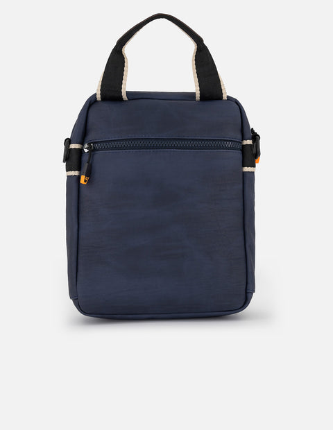 Bandolera azul para hombre con logo Pd grande