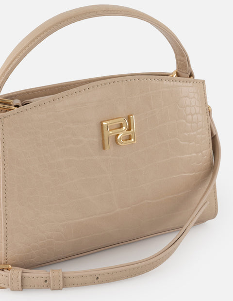 Minibolso nude vegano para mujer con piel tipo coco
