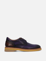 Blucher en piel picado luigi color morado