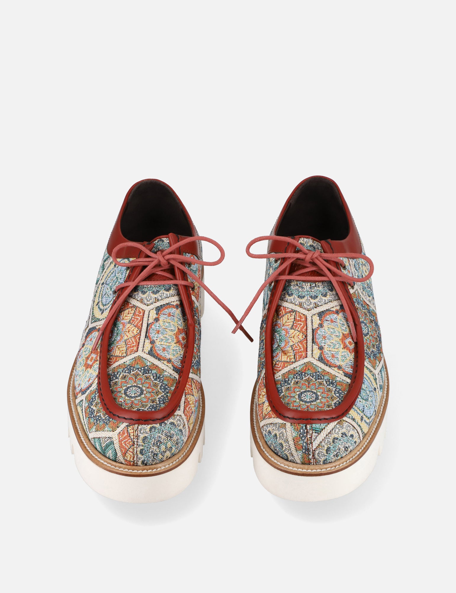 Wallabee en textil gobelino multicolor