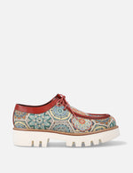 Wallabee en textil gobelino multicolor