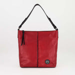 Bolso al Hombro Monocromático en Piel Napa con Correa Intercambiable.