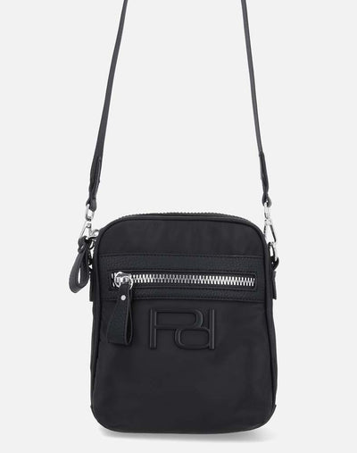 Bandolera en textil color negro para hombre