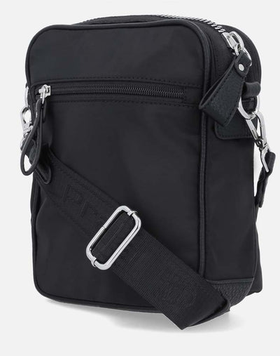 Bandolera en textil color negro para hombre