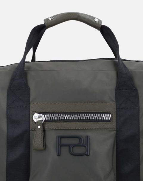 Maleta en textil color verde para hombre