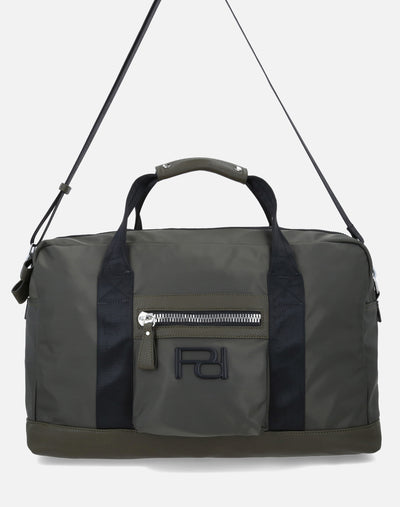 Maleta en textil color verde para hombre