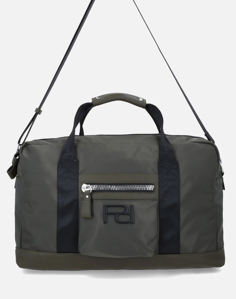 Maleta en textil color verde para hombre