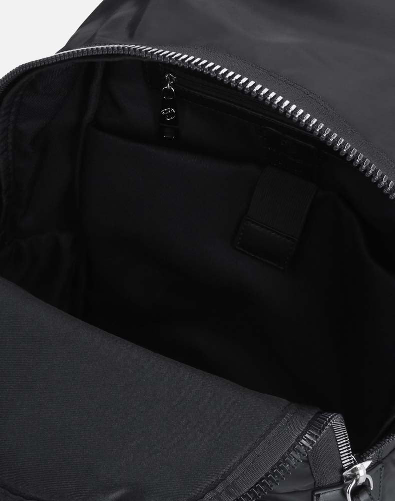 Back pack color negro en textil para Hombre