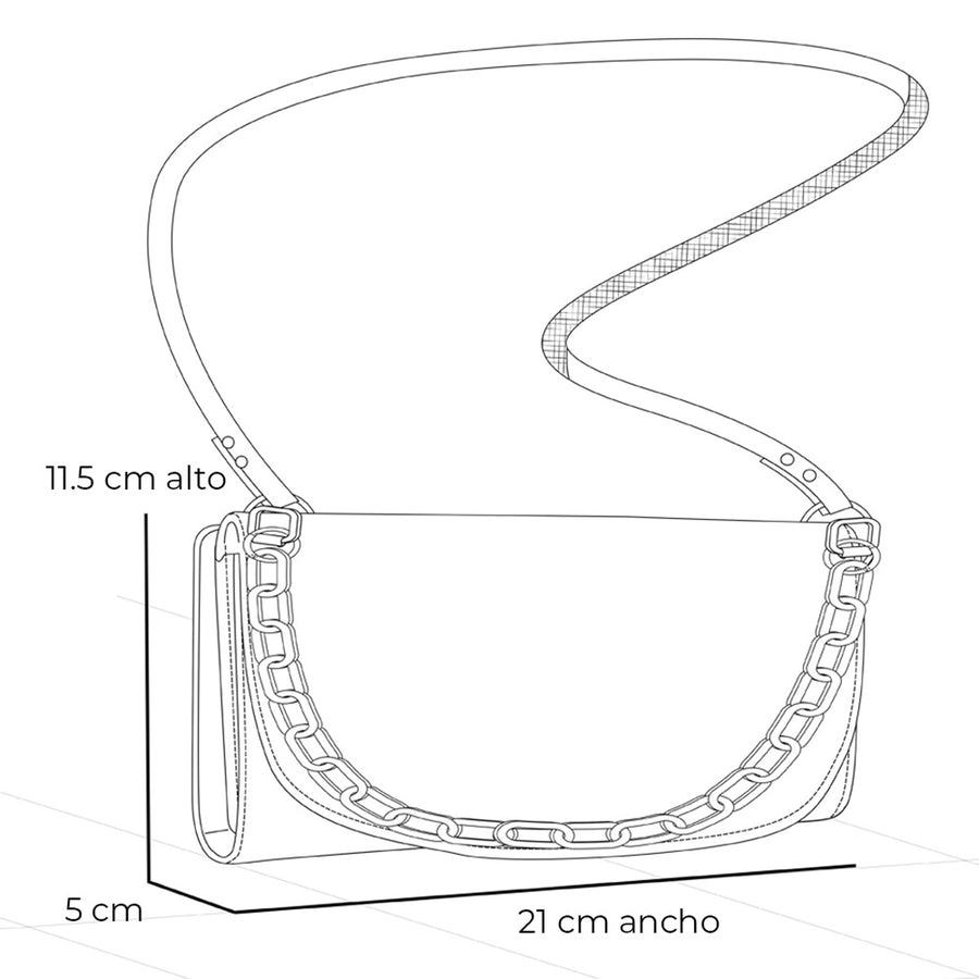 Bolso bandolera de piel ante color azul para mujer
