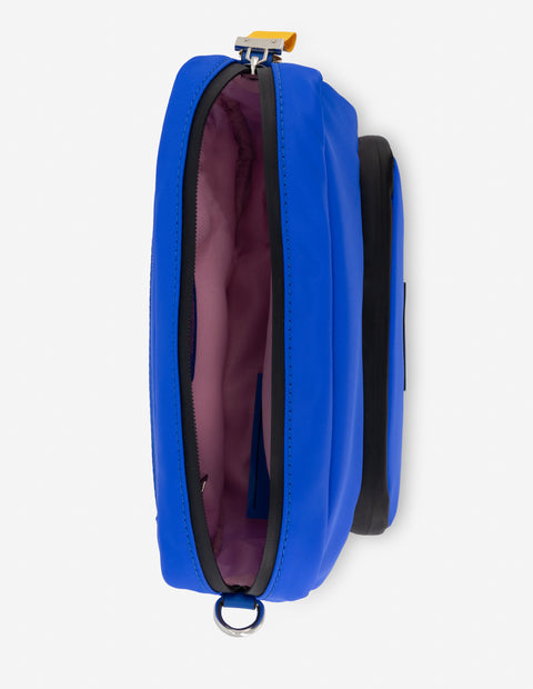 Bolso bandolera en nylon color azul para mujer