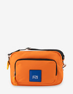 Bolso bandolera en nylon color naranja para mujer