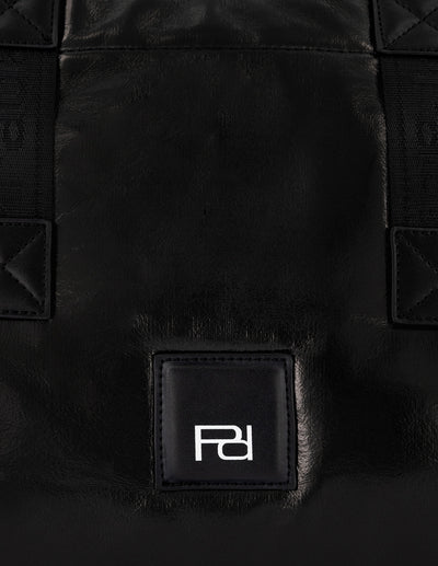 Bolso tote textil color negro para mujer