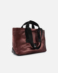 Bolso tote textil color vino para mujer