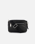 Bolso bandolera de textil color negro para mujer