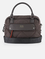 Bolso bowling de nylon color azul para mujer