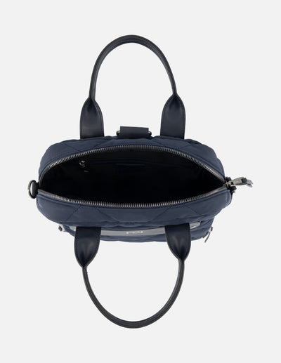 Mochila de nylon color azul para mujer