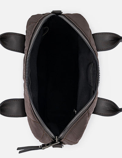 Mochila de nylon color azul para mujer