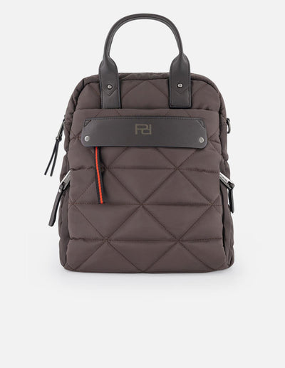 Mochila de nylon color azul para mujer