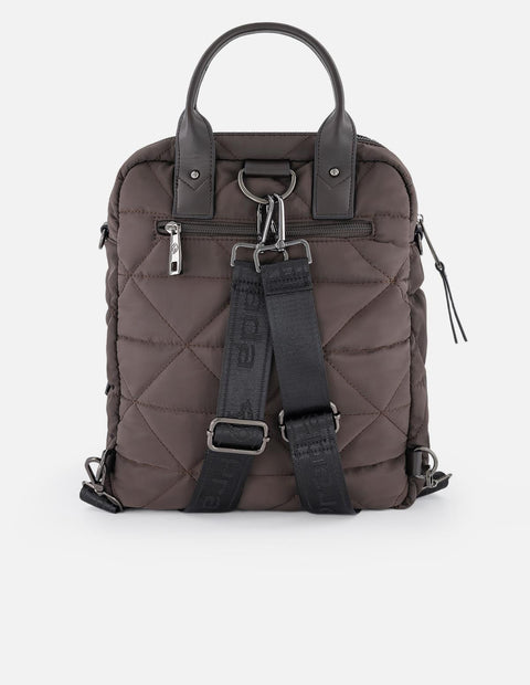 Mochila de nylon color azul para mujer