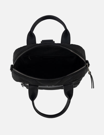 Mocila de nylon color negro para mujer