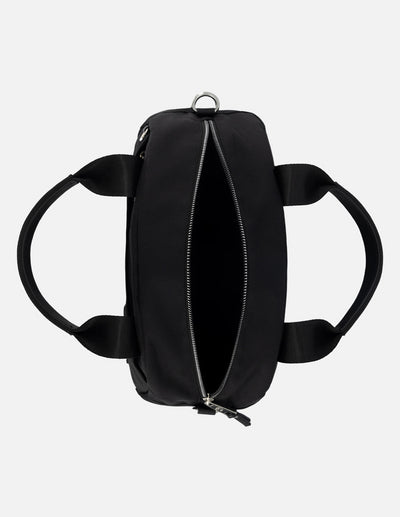 Bolso bowling de nylon para mujer color negro