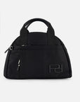 Bolso bowling de nylon para mujer color negro