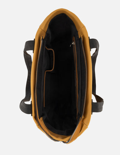 Bolso shopper de nylon color beige para mujer con detalle Pd