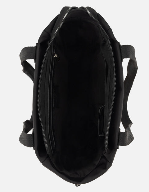 Bolso shopper de nylon color blanco para mujer con detalle Pd