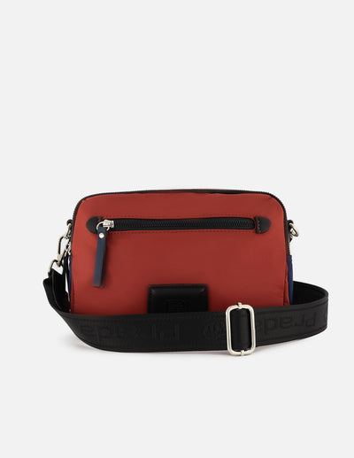 Bolso bandolera de nylon para mujer multicolor con correa ajustable