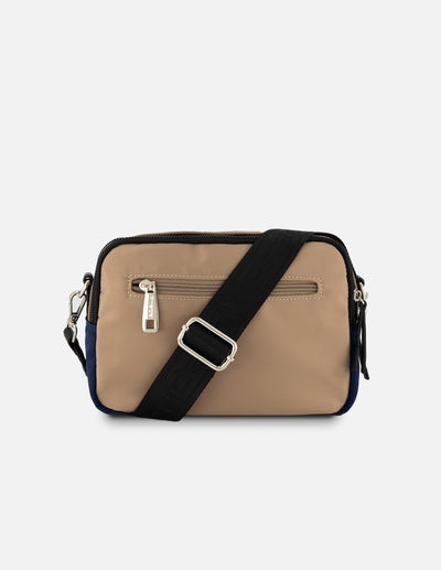 Bolso bandolera de nylon para mujer multicolor con correa ajustable